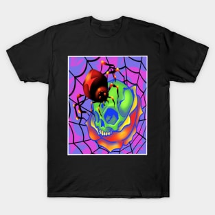 Spider skull and Rose T-Shirt